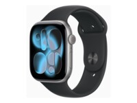 Apple Watch Series 11 (GPS) 46 mm Sort Grå SmartWatch