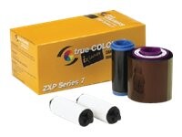 Zebra TrueColours ix Series YMCKOK Kassette til print-bånd 750 billeder Farve (gul, magenta, cyan, sort, skabelon, sort) 800077-749EM