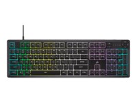 CORSAIR K55 CORE RGB Tastatur Gummitrykknap RGB/16,8 millioner farver Kablet USA