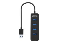 Unitek uHUB Q4 H1117A Sort