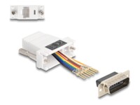 DeLOCK Assembly Kit Seriel adapter Hvid
