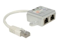 DeLOCK RJ45 Port Doubler 15cm Netværk-splitter