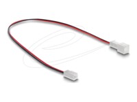 Delock Forlængerkabel til blæserstrøm 30cm Sort Rød