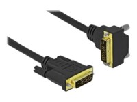 Delock DVI-kabel 2m Sort