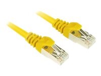 Sharkoon CAT 6 Kabel med afskærmning med folie og kobberfletning (SFTP 1.5m Patchkabel Yellow