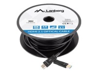 Lanberg HDMI-kabel med Ethernet HDMI 30m Sort