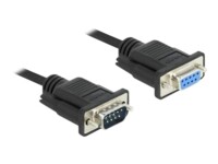 Delock Serielforlængerkabel 5m Sort