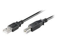 goobay USB-kabel 25cm Sort