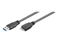 goobay USB-kabel 3m Sort