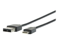 Mobilis USB Type-C kabel 1m Sort