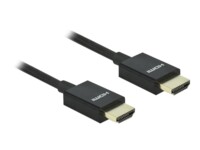 Delock HDMI-kabel 1m Sort