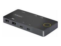 StarTech.com 2-Port USB-C KVM Switch, Single-4K 60Hz HDMI Monitor, Dual-100W Power Delivery Pass-through Ports, Bus Powered, USB Type-C/USB4/Thunderbolt 3/4 Compatible - Small Form Factor (C2-H46-UC2-PD-KVM) KVM switch Desktop