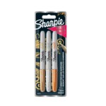 Sharpie Metallic Marker Permanent F 3 Stk Gold,Silber,Bronze Blister