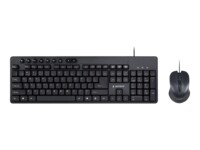 Gembird KBS-UM-04 Sæt med mus og tastatur Kablet USA