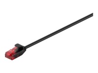 goobay CAT 6 Ikke afskærmet parsnoet (UTP) 3m Patchkabel Sort