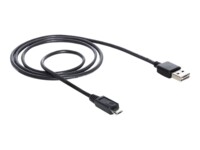 Delock EASY-USB USB-kabel 1m Sort