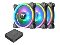 Thermaltake Riing Trio 14 LED RGB Radiator Fan TT Systemkabinetblæsersæt 1-pack Sort 140 mm