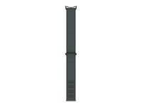 Google Visningsløkke Smart watch Sort Stainless steel Nylon Elastan Genbrugt polyester