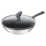 Tefal G7309955 Daily Cook Wok pan with lid, 28 cm, Grey