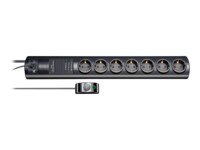 brennenstuhl Primera-Tec Comfort Switch Strømstødsbeskytter 7-stik 16A Sort 2m