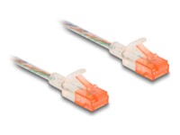 DeLOCK CAT 6a U/UTP, Unshielded 2m Patchkabel Gennemsigtig
