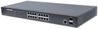Intellinet Web-Managed 2 SFP Ports, 16 x ports, IEEE 802.3at/af Power over ( / ), 2 x SFP, Endspan, 19 Rackmount' Switch 16-porte Gigabit PoE+
