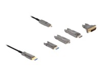Delock HDMI-kabel 20m Sort