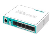 MikroTik RouterBOARD hEX lite RB750r2 Router 4-port switch Kabling