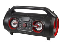 Audiocore bazooka AC875 Boombox-højttaler Sort Rød