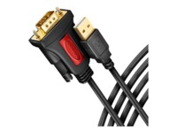 AXAGON Serielt kabel Sort