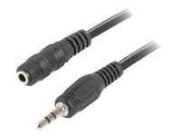 Lanberg Forlængerkabel til audio 5m Sort