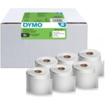 DYMO LW SHIPPING LABEL 102 X 210MM 6 ROLLS 2166659 (140 labels)