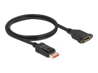 Delock DisplayPort forlængerkabel 1m Sort