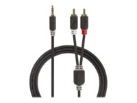 Nedis Audiokabel 1m Sort