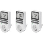 Digital Timer, Set of 3, white