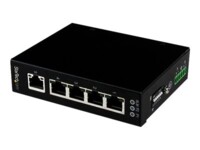 StarTech.com 5 Port Unmanaged Industrial - DIN Rail / Wall-Mountable Network - Rugged IP30 (IES51000) Switch 5-porte Gigabit