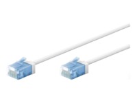 goobay CAT 6a U/UTP, Unshielded 50cm Patchkabel Hvid