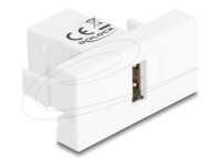 Delock Easy 45 Module USB 2.0 Type-A female to USB 2.0 Type-B female white