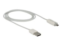 Delock USB-kabel 1m Hvid