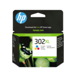 HP 302XL Farve (cyan, magenta, gul) 300 sider Blæk F6U67AE