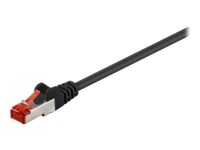 goobay CAT 6 SFTP, PiMF 50cm Netværkskabel Sort