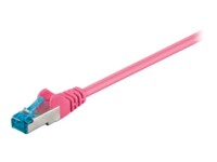goobay CAT 6a SFTP, PiMF 15m Netværkskabel Magenta