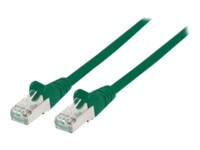 Intellinet Network Patch Cable, Cat6, 7.5m, Green, Copper, S/FTP, LSOH / LSZH, PVC, RJ45, Gold Plated Contacts, Snagless, Booted, Polybag CAT 6 SFTP, PiMF 7.5m Patchkabel Grøn