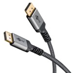 DisplayPort Cable, DP 1.4, 5 m, Sharkskin Grey, 5 m