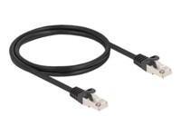 DeLOCK S/FTP 1m Netværkskabel Sort