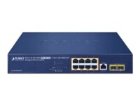 PLANET GS-4210-8UP2S Switch 10-porte Gigabit Ethernet PoE++