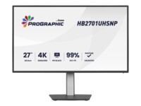 Iiyama ProGraphic HB2701UHSNP-B1 27' IPS Black 2.0 3840 x 2160 (4K) HDMI DisplayPort USB-C 60Hz Dockingskærm