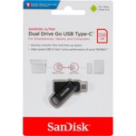 SanDisk Ultra Dual Drive Go 256GB USB 3.2 Gen 1 / USB-C USB stick Sort