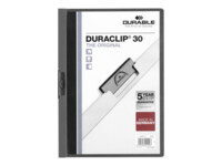 DURABLE DURACLIP 30 Antracitgrå med transparent frontomslag Klemmefil A4 (210 x 297 mm) Antracitgrå med transparent frontomslag