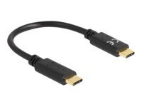 Delock USB Type-C kabel 15cm Sort